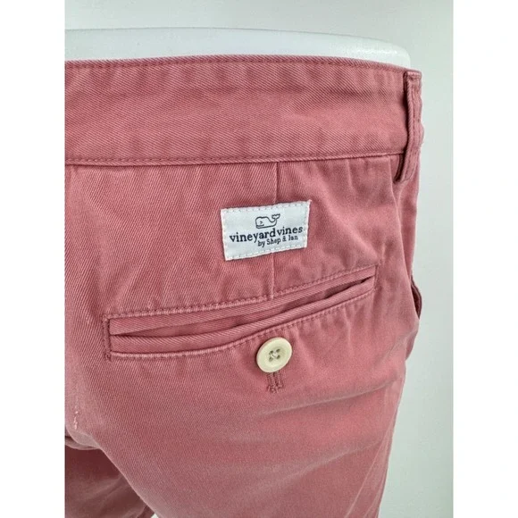 Vineyard Vines Men's Flat Front Club Shorts Size 32 Salmon Summer - Picture 6 of 11